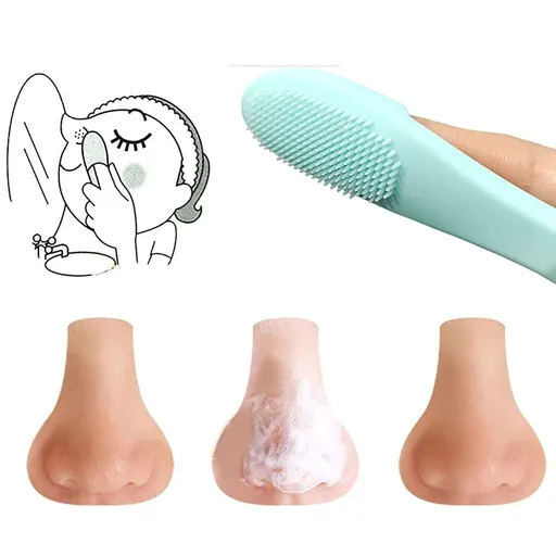 2PCS Soft Silicone Manual Facial Cleansing Brushes, Face Scrubber Cleanser Brush for Gently and Effectively Cleaning