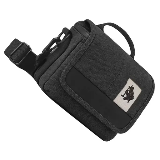 Black Multi Functional Camera Pouch Canvas Camera Case with Shoulder Strap