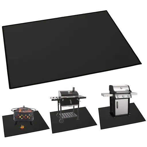 39*60 in Fire Pit Mats Protects Decks and Patios, Fireproof Grill Pad for Outdoor Grill, Durable and Portable