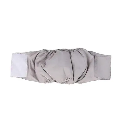 S Male Dog Puppy Nappy Diaper Belly Wrap Band Sanitary Pants Underpants - Grey
