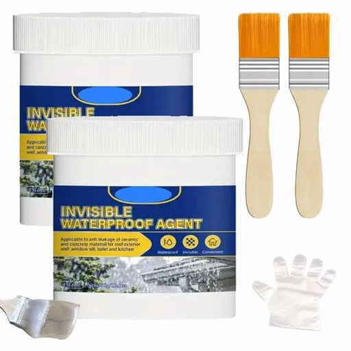 Invisible Waterproof Sealant, Waterproof Sealant, Clear Brush-On Leak Repair Sealant, Quick-Dry, for Roof Wall Sink