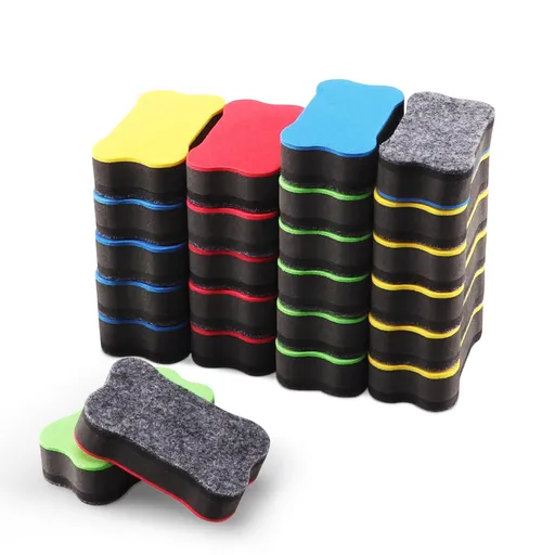 Dry Erase Erasers 24 PCs, Whiteboard Eraser, Dry Eraser, Magnetic Dry Erase Eraser for Classroom, Color, 2.8 * 1.6 * 0.75")