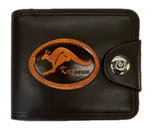 Souvenir Wallet Australia Classic Australian Kangaroo in Brown