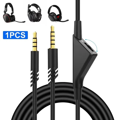 Replacement Cable for Astro A10 A30 A40 Headsets Cord Lead Compatible with Play-Station 4 PS-4 Xbox One Headphone Audio Extension Cable - 6.5ft/1Pcs