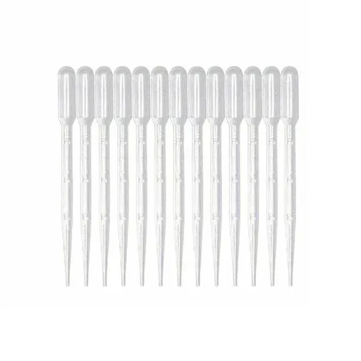 100X 3ml Disposable Graduated Plastic Pipettes for Liquid Transfer - 100PCS