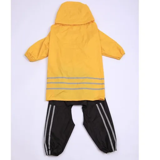 Dog Raincoat PU Waterproof Outdoor Large Breed big dog raincoat yellow S