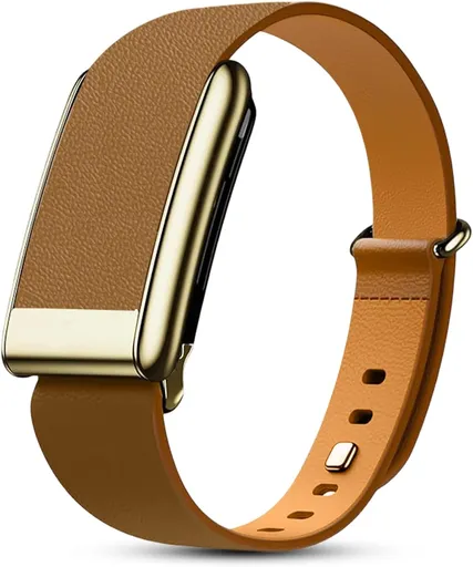 Luxe Tapered Leather Replacement Band Compatible with WHOOP 5.0, One, Peak, and Life Fitness Tracker – Durable & Comfortable | Not for Whoop Gen 4