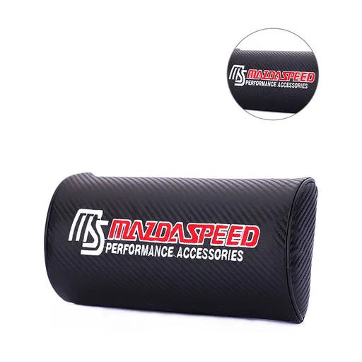 Car Headrest Pillow Carbon Fiber Pattern Mazda modification Semi-circular head restraint