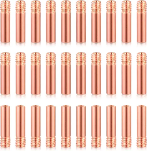 30 Pack Welding Contact Tips .035" MIG Guns 11-35 (0.035") Welding Tips 000068 Replacement Accessories Compatible With Millermatic M-10/Hobart H-9/10-9/10 Welder