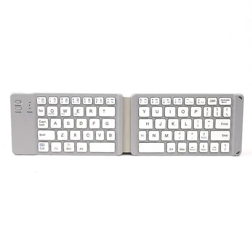 Foldable Keyboard, Folding Keyboard Portable Keyboard Foldable Compact Size Wide Compatibility Mini Keyboard(Grey)