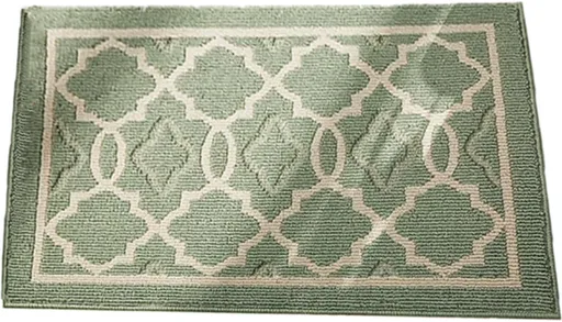 Indoor doormat - 50x80 cm - Indoor entrance mat - Indoor drying mat - Indoor floor mats - Bath mats - Non-slip mat - Polypropylene fiber - Green - Washable - TPR anti-slip - for indoor or outdoor use