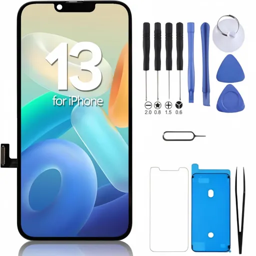 iPhone 12 Pro Max Screen Replacement, 6.7 Inch Incell LCD Touch Screen Digitizer with Complete Repair Tool Kit & Tempered Glass, for iPhone 12 Pro Max A2342 A2409 A2410 A2411