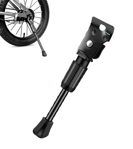 14 Inch - Bicycle Stand for Children's Bikes - MTB Kickstand - Single Bicycle Stand - Bicycle Accessories for Children - Bicycle Stand - Side Stand for Bicycles - Bicycle, E-Bike, City Bike & Mountain Bike - Black - Easy to Install