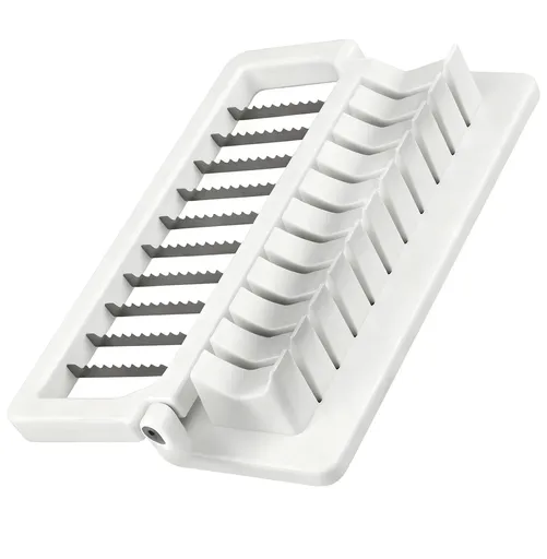 Hot Dog Slicer, Manual Sausage Cutter with 10 Stainless Steel Blades, Food-Safe ABS, Banana Slicer, Quick Slicing, Even Thickness, Easy to Clean, 10.2" x 3.7" x 2.2