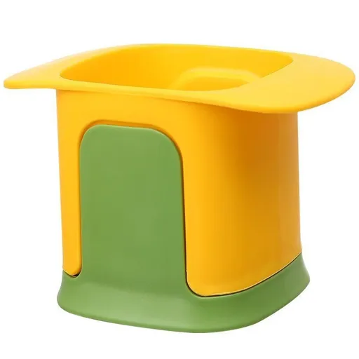 Potato Cutter for Fries, Stainless Steel Blade Chopper for Potatoes, Cucumbers, Carrots, Onions, Vegetable and Fruits, Yellow