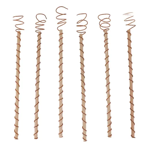 6PCS Electroculture Stakes Stable Support Garden Antenna Copper Coil for Growing Garden Plants Fruits Vegetables