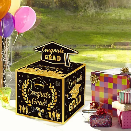 Graduation Surprise Money Box,Congrats Grad Design Cash Pull Gift Box, DIY Money Holder Box for Graduation Party Celebration Decor