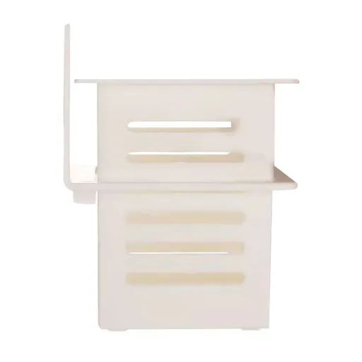 Bathroom Kitchen Draining Shelf Plastic Adhesive Waterproof Small Wall Chopsticks Basket Organizer White