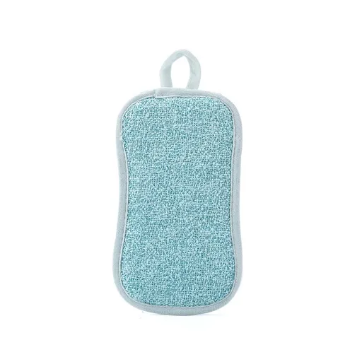 2 Pack Microfiber Non Scratch Dish Scrub Sponge, All Purpose Dish Washing Scrubber for Cleaning Dishes, Kitchen, Pots, Pans