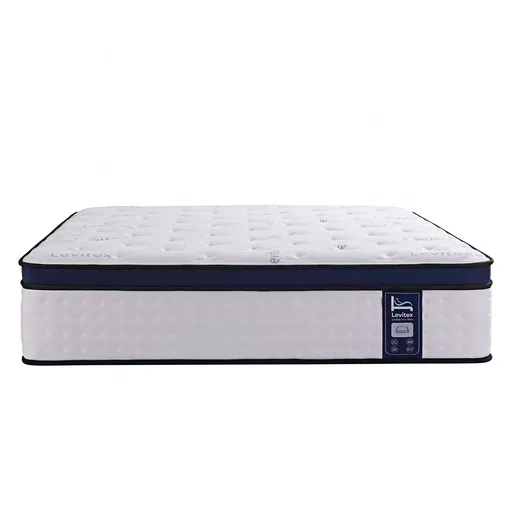 Levitex 35CM King Mattresses Gel Memory Foam and 7-Zone Ergonomic Pocket Spring, Anti-Roll Dual-Row Edge, Undisturbed Deep Sleep For Restless Couples, Triple Cooling System
