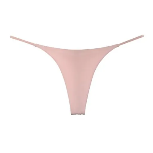 Women Milk Silk Low Waist Bikini Thong Pink Size: S; Recommended weight (kg): 40 - 47; Waist (cm): 58 - 64; Hip (cm): 82 - 86; Suitable fit: slim build
