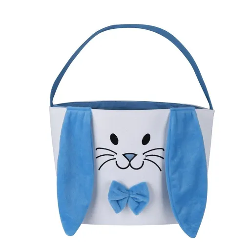 Easter Bunny Basket Bags Fabric Cotton Easter Baskets Easter Tote Bunny Bunny Bags Ear Bags Bunny Housekeeping & Organizers