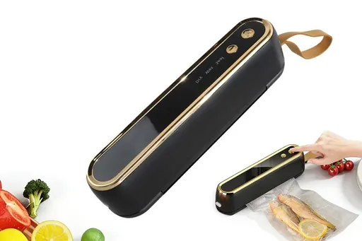 Vacuum Sealer Machine Cordless Portable Food Vacuum Sealer Dual Dry Wet Modes Fast Vacuum and Seal Black