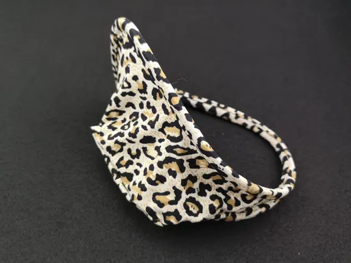 Men Nylon Invisible C String Panties Leopard-print glossy All yards