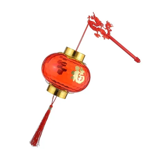 Creative Red Handheld Lantern with LED Light for Indoor and Outdoor Festive Decoration