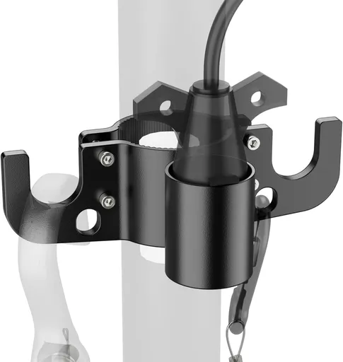 Aluminum Trailer Towing Chain Organizer with 7-Way Plug Holder- Heavy-Duty RV Tongue Jack Accessories