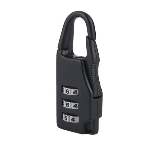 Combination Lock 3 Combination Travel Zinc Alloy Suitcase Luggage Bag Jewelry Boxes Tool Chests Code Lock Zipper Padlock