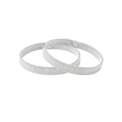 Unisex Anti-Slip Shirt Sleeve Holders Fashion Elastic Armbands Hold Ups Garter - Silver