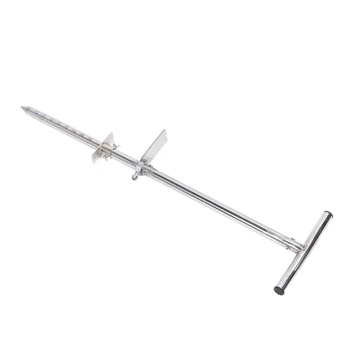 Soil Sampler Probe Stainless Steel Soil Probe with Foot Pedal Ergonomic T Handle Planting Tool 33.5in for Lawn Garden Farm Plant Care