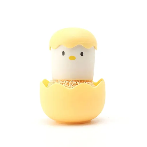 Kitchen Cleaning Brush Creative Egg Shell Chicken Brush Cartoon Cleaning Ball easy to clean Rich Foaming