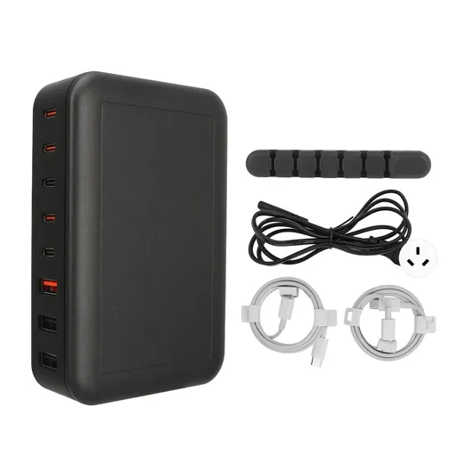 Multi Port USB Charger 235W 8 Ports PD65W Tabletop Fast USB C Charging Station for Macbook 100‑240V