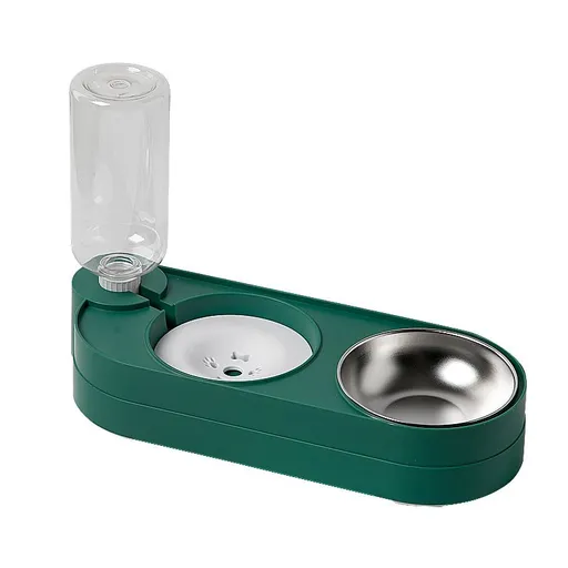 Cat Water Fountain Claw Cheep Automatic Feeder Peacock Green