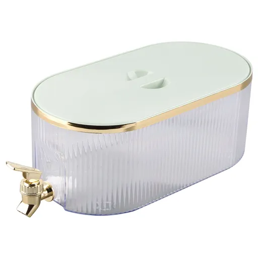 Drink Dispenser PP Good Sealing Large Opening Temperature Resistant Beverage Dispenser Cold Kettle 5L Green