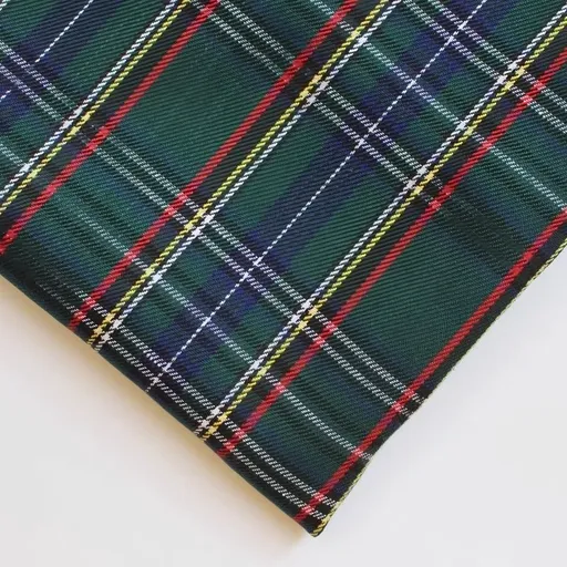 polyester woven fabric, plaid fabric, Christmas red green fabric, twill fabric, jacquard check fabric, fabric for bags, fabric for shoes, fabric for hats, fabric for pet decorations, festive fabric, holiday craft fabric, DIY fabric Australia - Teal -