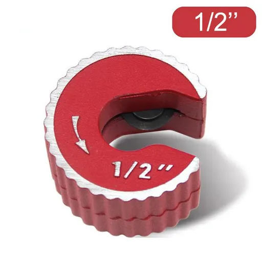 Mini Pipe Cutter Tool with Copper Aluminum PVC Tube Cutting for Plumbing Repair and Small Hardware Fabrication Tasks (CT-111AL(1/2"))