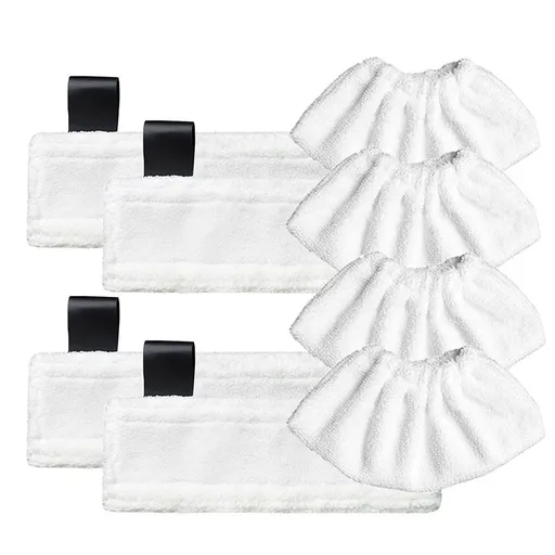 8Pcs Replacement Microfibre Mop Cloths with Pads Set Fits for Steam Cleaner SC2 SC3 SC4 SC5 Accessories