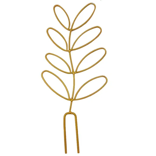 Small Trellis for Potted Plants Wrought Iron Leaf Shape Garden Trellis for Indoor Outdoor Decorative Climbing Plants Support Trellis for Vines Roses