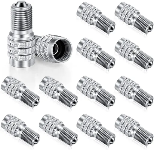 16 Pack Double Valve Stem Cap Inflate Tire Valve Caps Flow Through Tires Cap for High Pressure Truck Car RV Semi Bus Tires