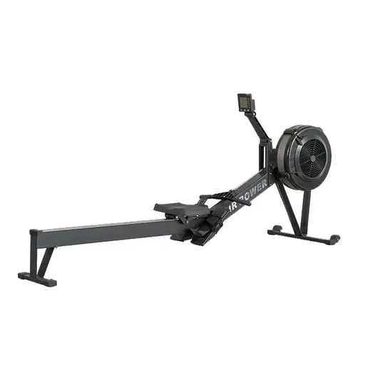 Eeeza Air Resistance Rowing Machine with 10-Level Wind Adjustment & LED Monitor