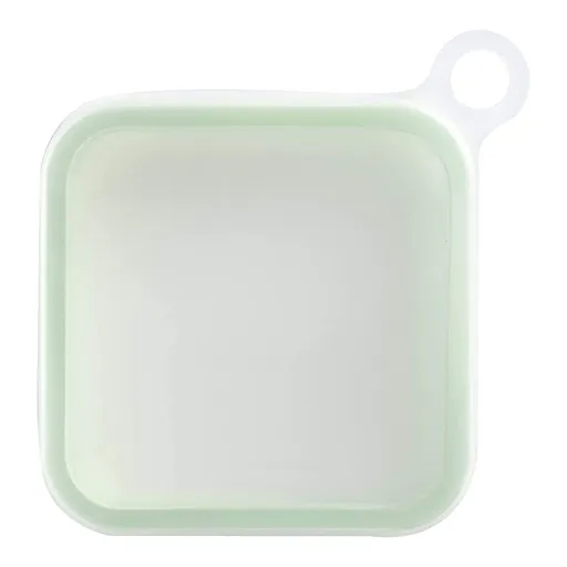 Reusable Silicone Sandwich Container with Lid, Microwave Freezer and Dishwasher Safe Lunch Box for Meal Prep and Snacks