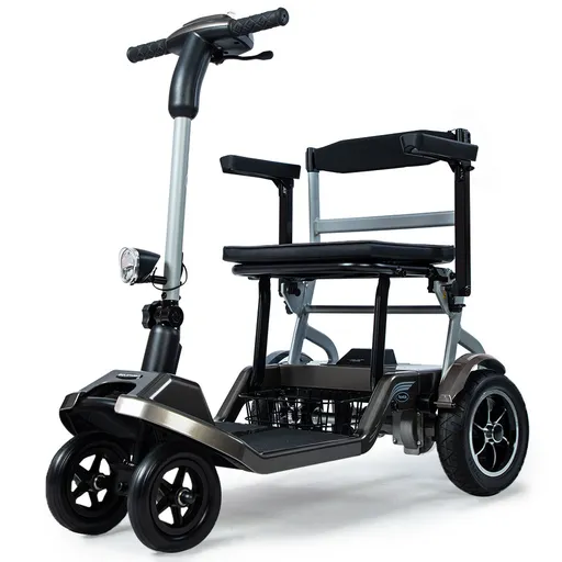 EQUIPMED Ultra-Lightweight Folding Electric Mobility Scooter, 19kg with Battery Removed, Airline Approved, Long Range, Brushless Motor, Portable