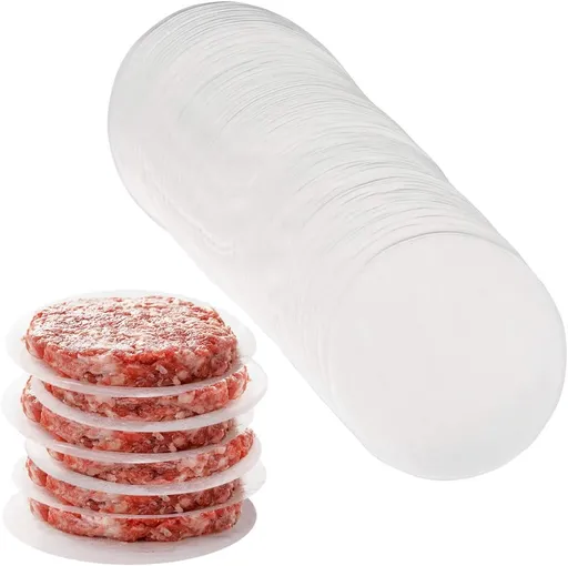 Hamburger Patty Paper Round 4.5 Inch, Set of 200, Non Stick Patty Paper Sheets for Burger Press, Patty Serperate and Cake Baking(5.5/6/7/8/9/10/12inch Available)