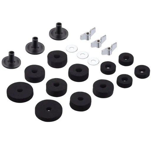 Black Antiskid Felt Cymbal Pads Drum Kit Accessory Durable Set