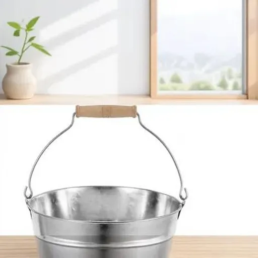 Metal Pail for Flowers Rustic Flower Bucket Gardening Plant Decor 1Pack