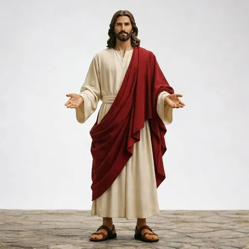 1/6 Scale Christ Statue Handmade Collector Edition 7.0x3.8x3.0in for Religious Believers Decor