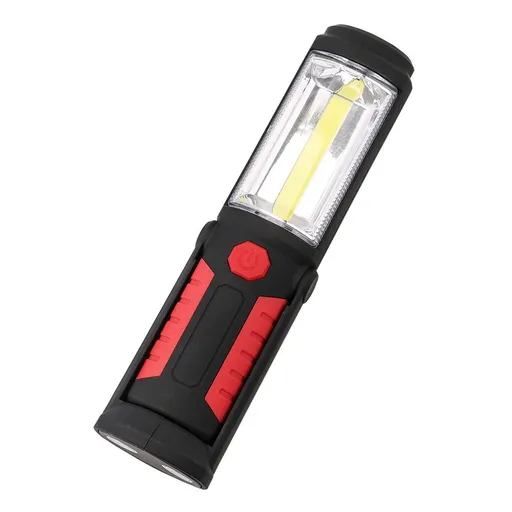 Portable LED Work Light, Pivot Flashlight, Super Bright Mechanic Car Emergency Flash Light, Battery Operated（Battery not included）